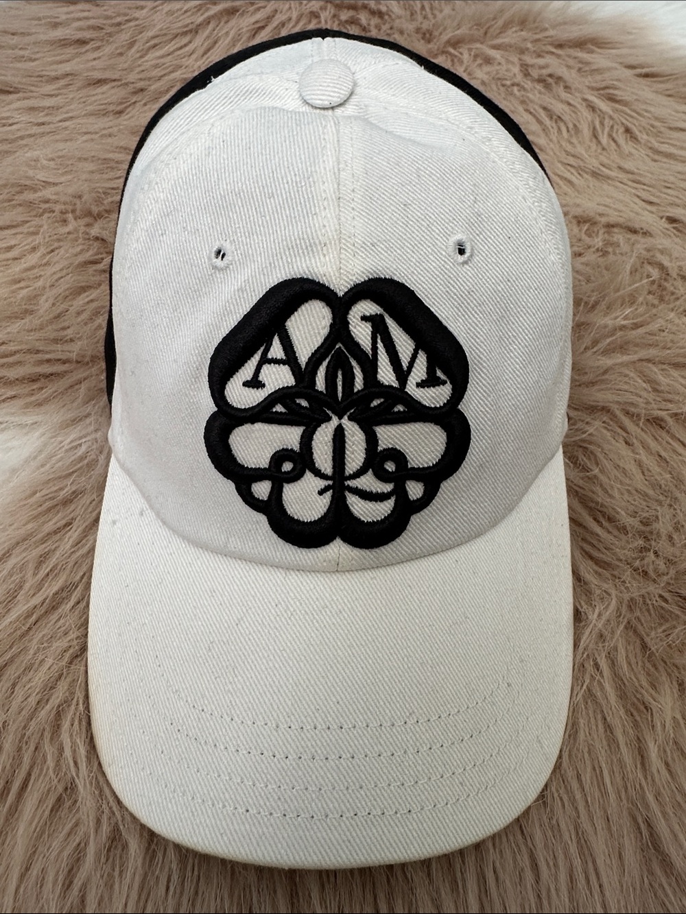 Alexander McQueen black and white cap